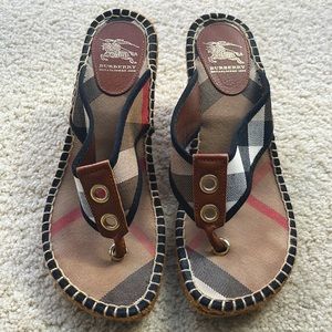 Gently used Burberry Nova check espadrilles sz8